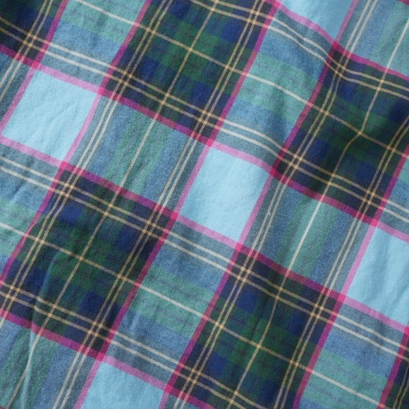 Polo Ralph Lauren Whitfield Elbow Patch Shirt Classic Fit Plaid Blue Men Sz XL - Picture 11 of 14